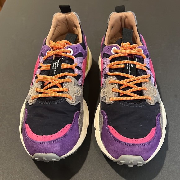 YAMANO 3 WOMAN - Suede and technical fabric sneakers Women’s Size 7 - Picture 2 of 8